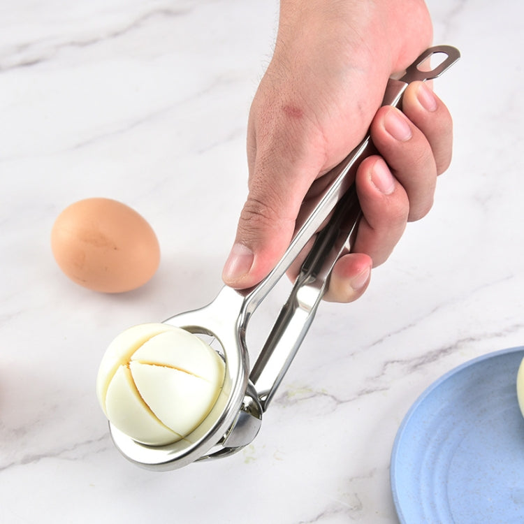 304 Stainless Steel Egg Cutter Handheld 6 Equal Parts Egg Slicer Kitchen Tool