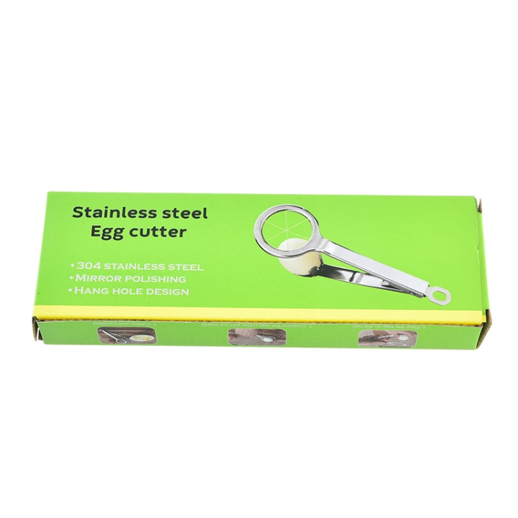 304 Stainless Steel Egg Cutter Handheld 6 Equal Parts Egg Slicer Kitchen Tool