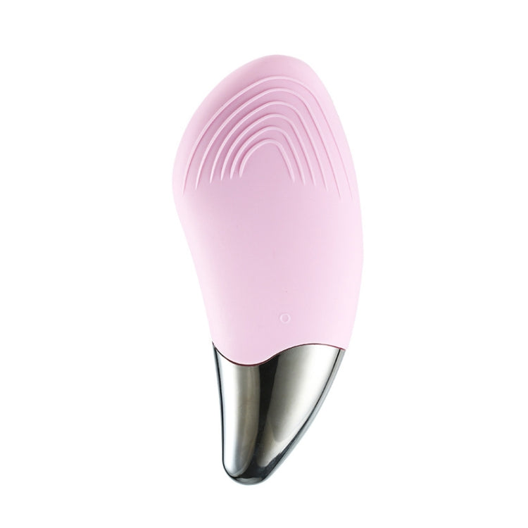 Ultrasonic Vibration Facial Cleansing Apparatus Multifunctional Electric Facial Washing Brush, Colour: Pink (With Cold Compress Function)