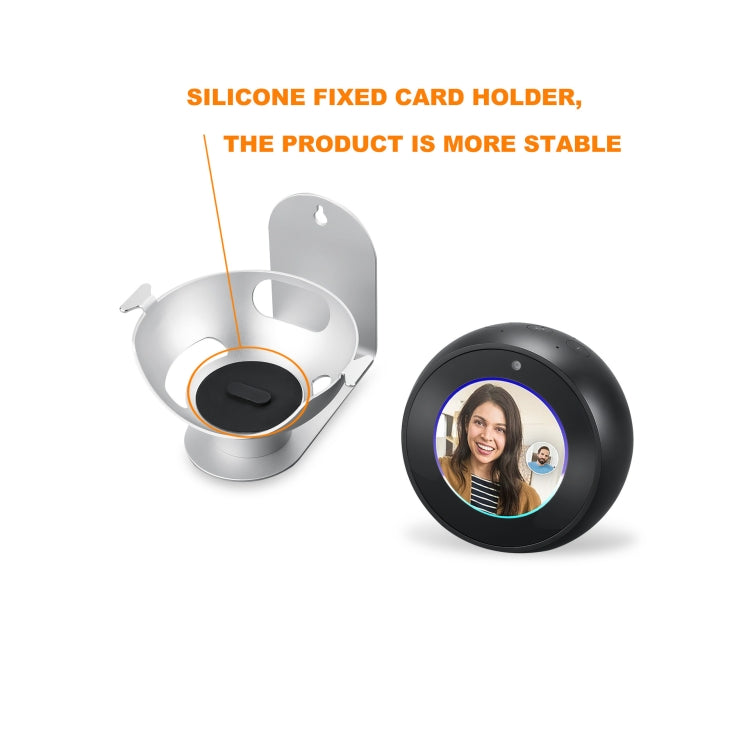 360-Degree Rotating Aluminum Alloy Wall-Mounted Bracket Is Suitable For Echo Spot, Colour: Bblack