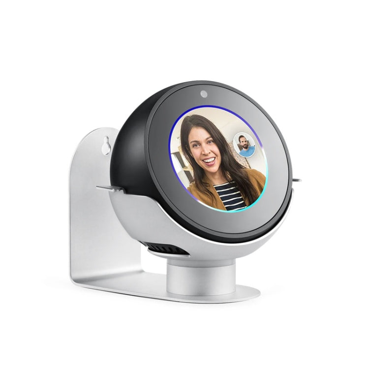 360-Degree Rotating Aluminum Alloy Wall-Mounted Bracket Is Suitable For Echo Spot, Colour: Silver