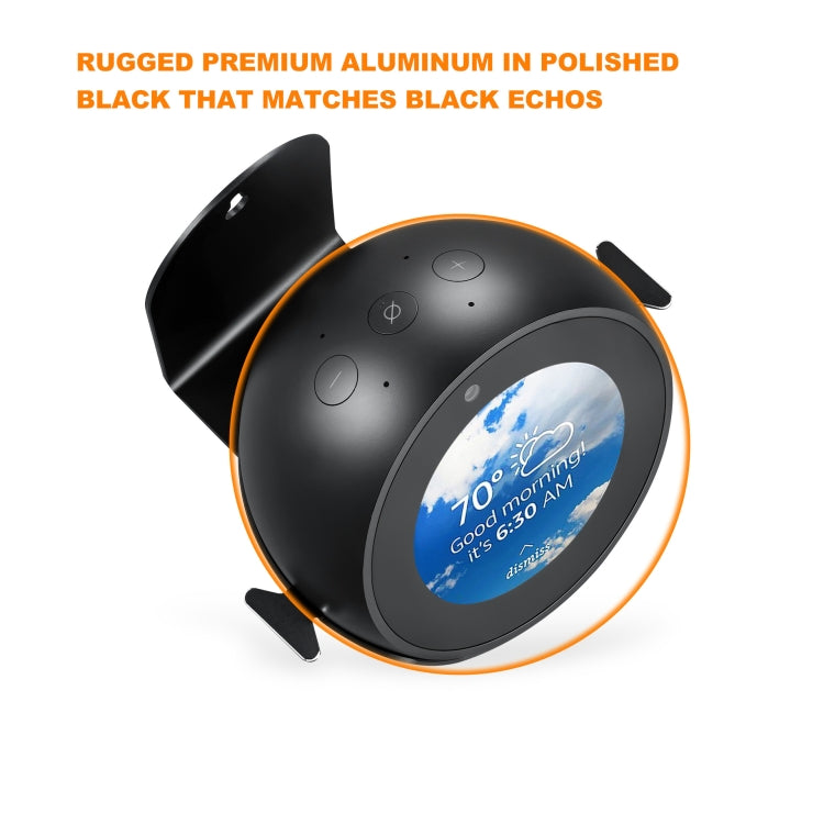 360-Degree Rotating Aluminum Alloy Wall-Mounted Bracket Is Suitable For Echo Spot, Colour: Silver