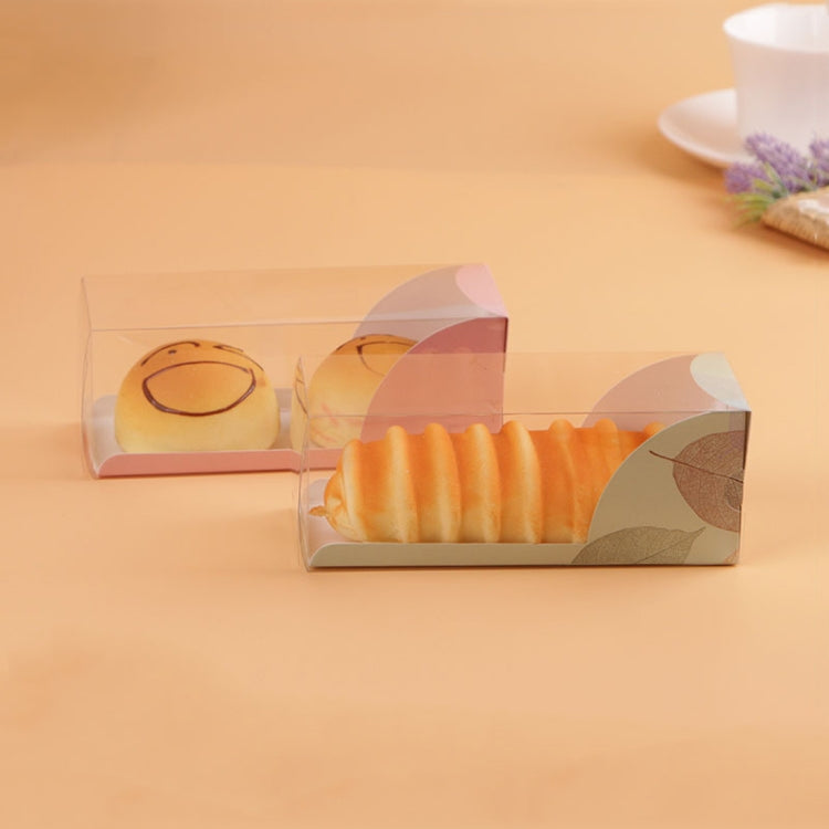 50 Pieces Cake Roll Transparent Rectangular Box Cake Baking Packaging Box