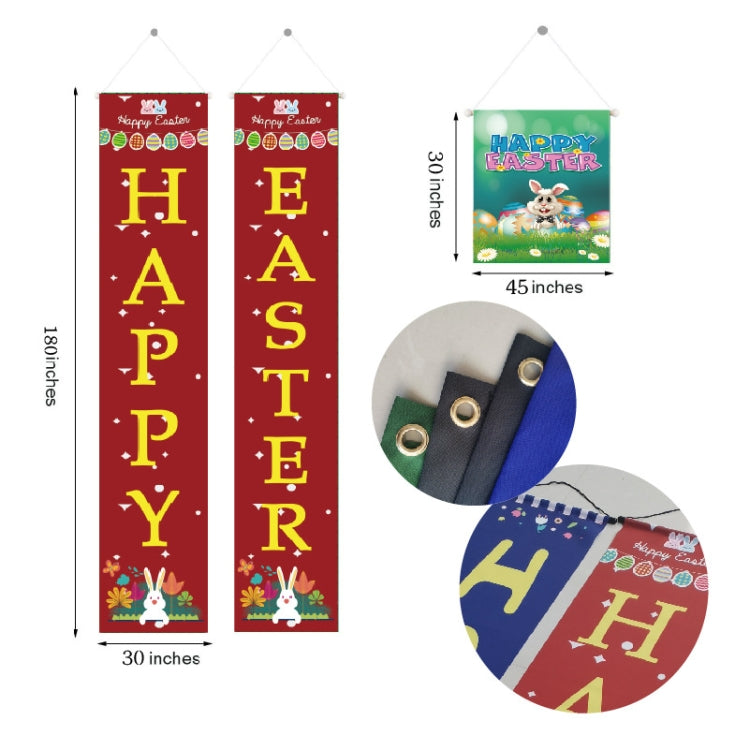 30x180cm Easter Door Curtain Hanging Flag Decoration Holiday Party Banner