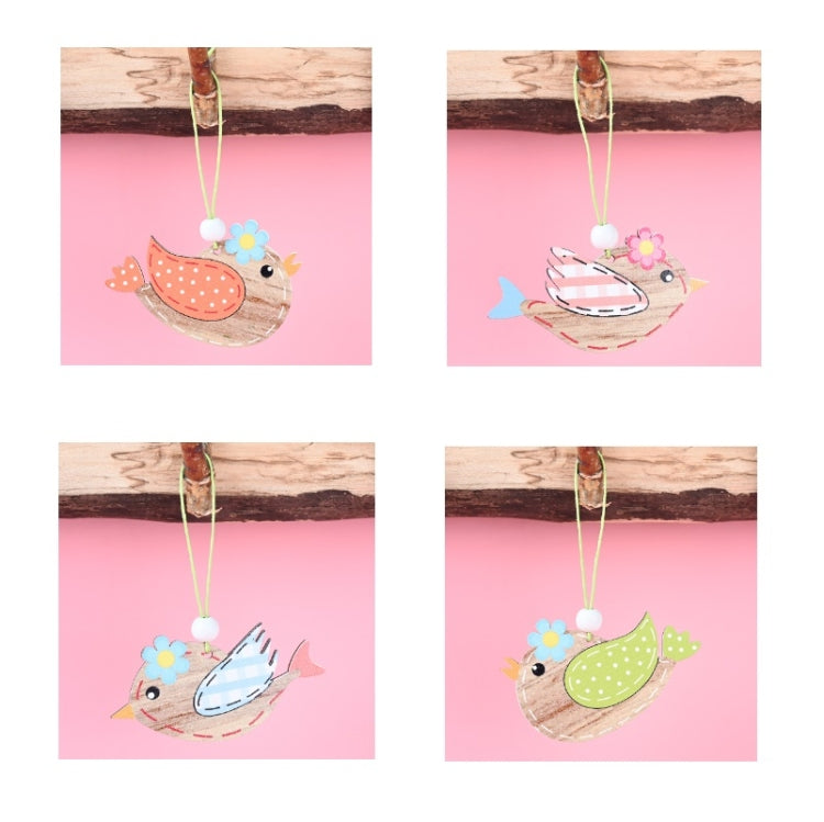 Easter Wooden Pendants Festive Atmosphere Decorative Items