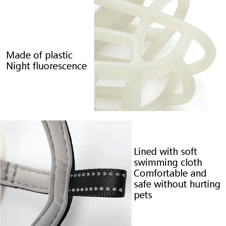 Fluorescent Dog Mouth Cover Pet Masks Anti-Bite And Bark Stopper Pet Supplies, Specification: Number 3