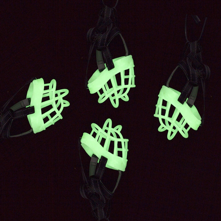 Fluorescent Dog Mouth Cover Pet Masks Anti-Bite And Bark Stopper Pet Supplies, Specification: Number 4