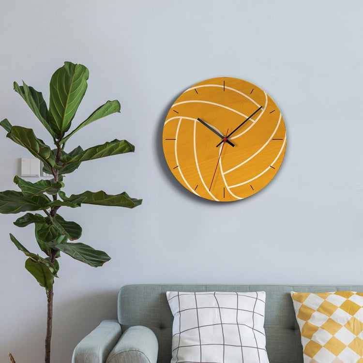 Simple Home Printing And Painting Creative Wall Clock Living Room Bedroom Ball Wooden Decorative Clock APC027b