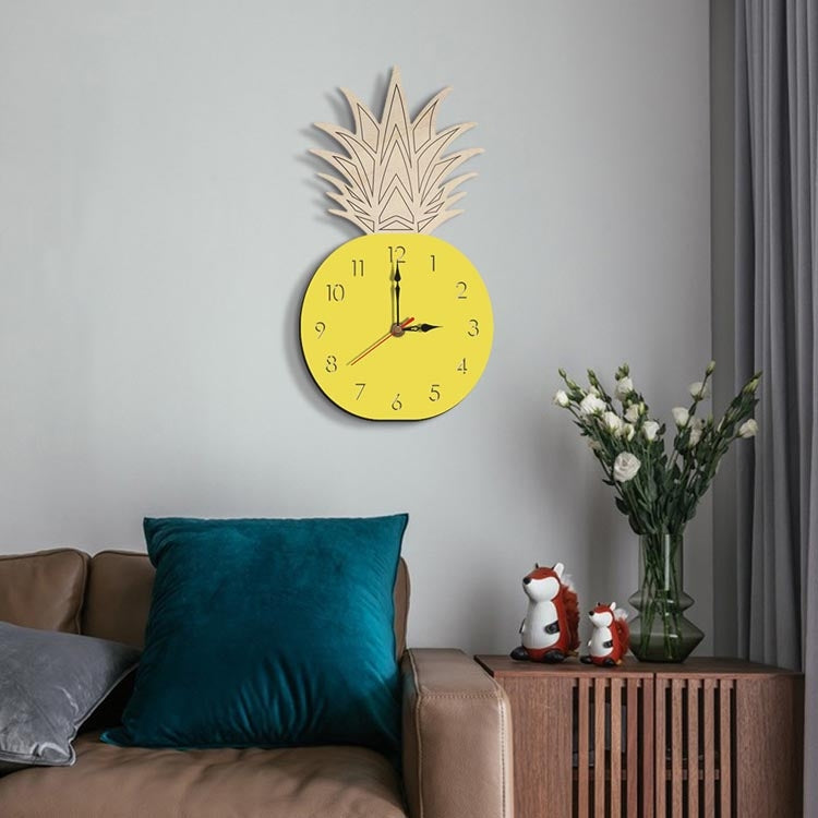 Fruit Personality Mute Wall Clock Acrylic Children Decoration Clock