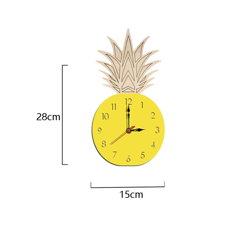 Fruit Personality Mute Wall Clock Acrylic Children Decoration Clock