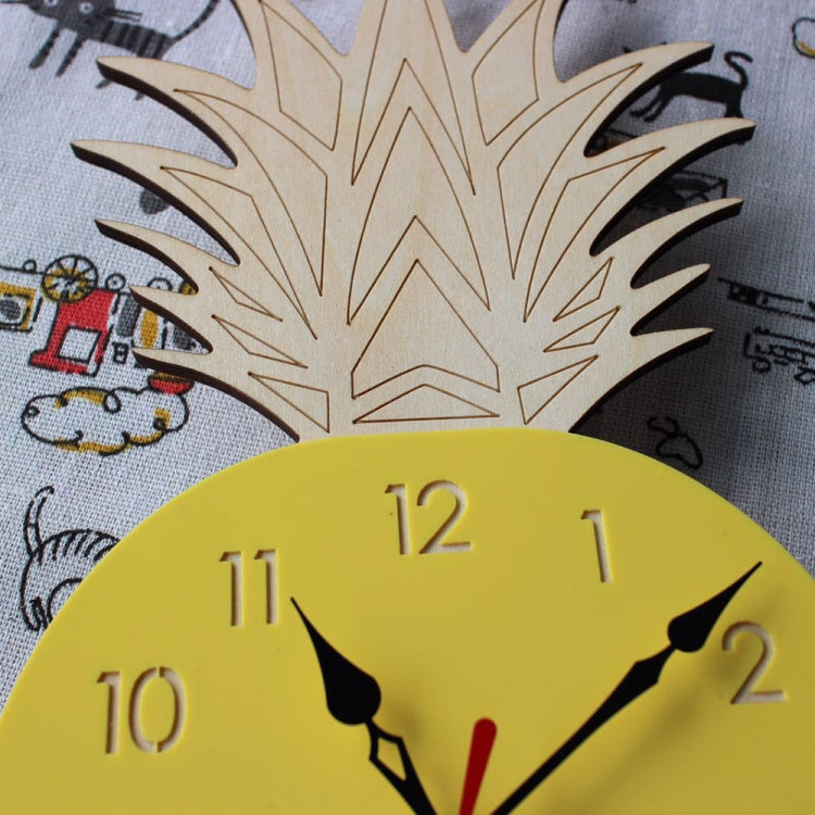 Fruit Personality Mute Wall Clock Acrylic Children Decoration Clock