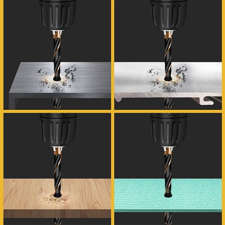5 PCS 16mm Steel Plate High-Speed Steel 4341 Black Yellow Twist Drill