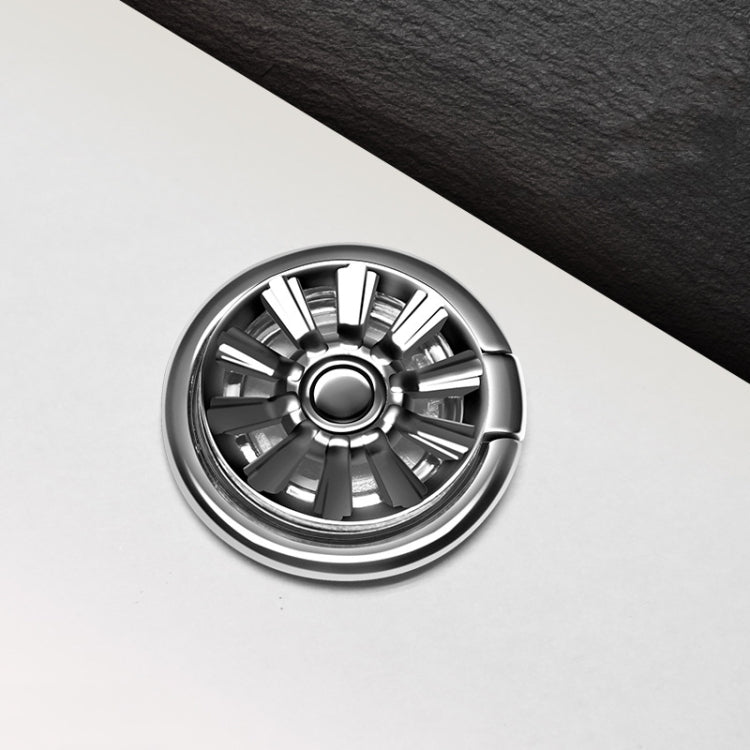 3 PCS Ring Gyro Phone Holder Zinc Alloy Multi-Function Rotating Phone Ring Holder, Colour: Without Diamonds (Silver)