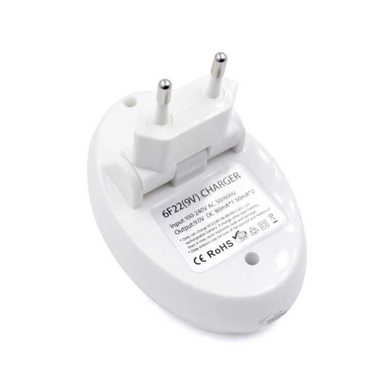 9V L-ion Rechargeable Battery 6F22 9V Lithium Batteries Charger