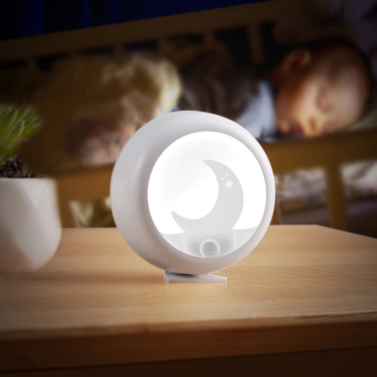 D3 Moon Infrared Sensor Light Bedroom USB Bedside Atmosphere Night Light