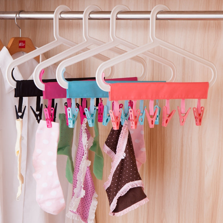 3 PCS Home Bathroom Portable Cloth Hanger Travel Foldable Hanger