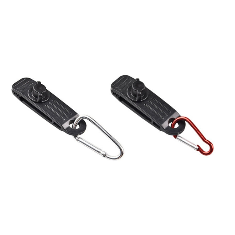 10 PCS Outdoor Camping Canopy Windproof Clip Tent Additional Pull Point Plastic Clip Rainproof Tarp Fixing Clip, Colour: B Clip + Hook