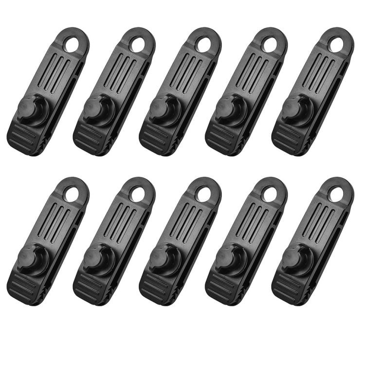 10 PCS Outdoor Camping Canopy Windproof Clip Tent Additional Pull Point Plastic Clip Rainproof Tarp Fixing Clip, Colour: B Clip + Hook