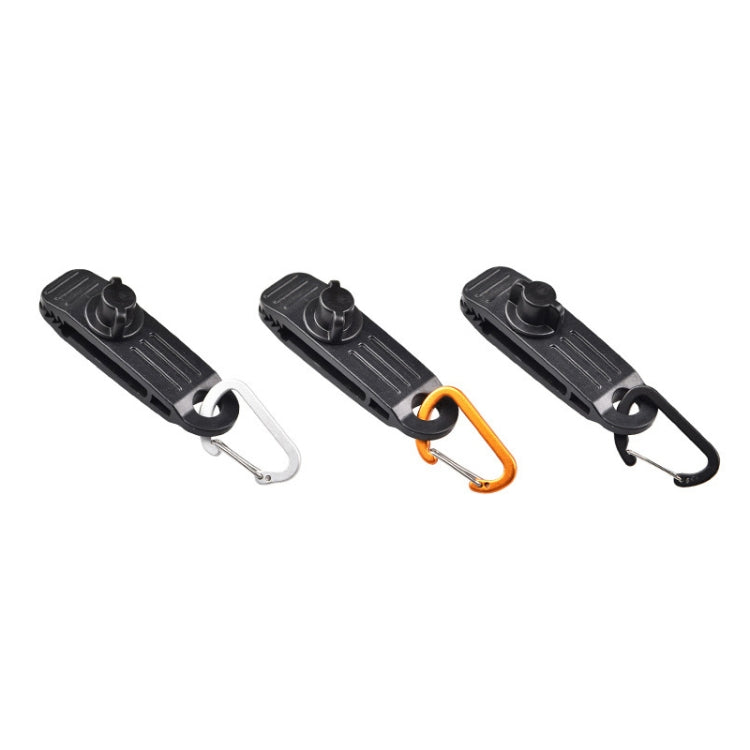 10 PCS Outdoor Camping Canopy Windproof Clip Tent Additional Pull Point Plastic Clip Rainproof Tarp Fixing Clip, Colour: B Clip + Flat Buckle