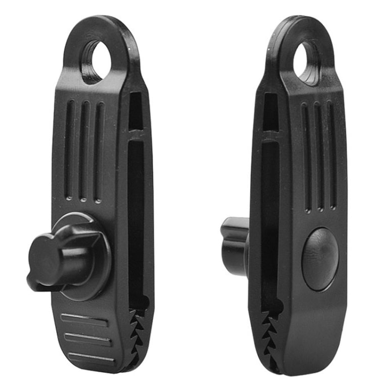 10 PCS Outdoor Camping Canopy Windproof Clip Tent Additional Pull Point Plastic Clip Rainproof Tarp Fixing Clip, Colour: B Clip + Flat Buckle