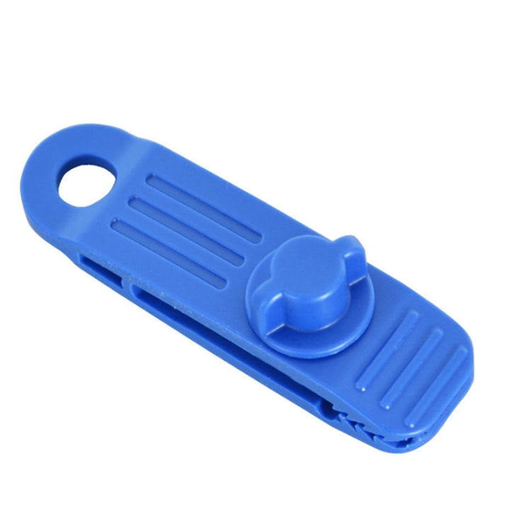 10 PCS Outdoor Camping Canopy Windproof Clip Tent Additional Pull Point Plastic Clip Rainproof Tarp Fixing Clip, Colour: B Clip (Blue)