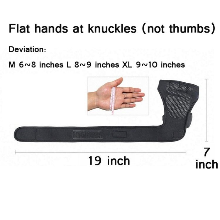 Half-Finger Sports Gloves Non-Slip Silicone Fitness Equipment Gloves Sports Compression Wristbands, Specification: L ï¼ˆBlackï¼‰