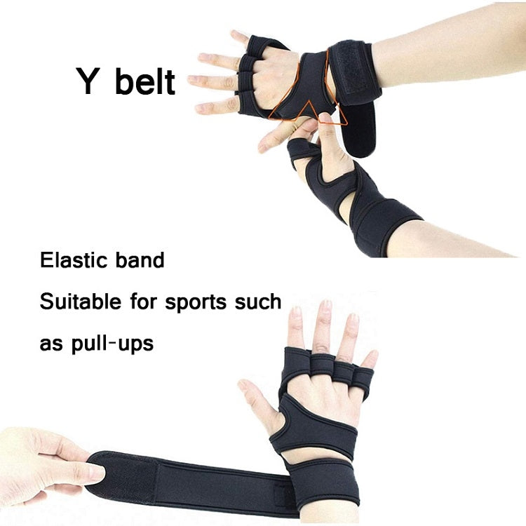 Half-Finger Sports Gloves Non-Slip Silicone Fitness Equipment Gloves Sports Compression Wristbands, Specification: XL ï¼ˆBlackï¼‰