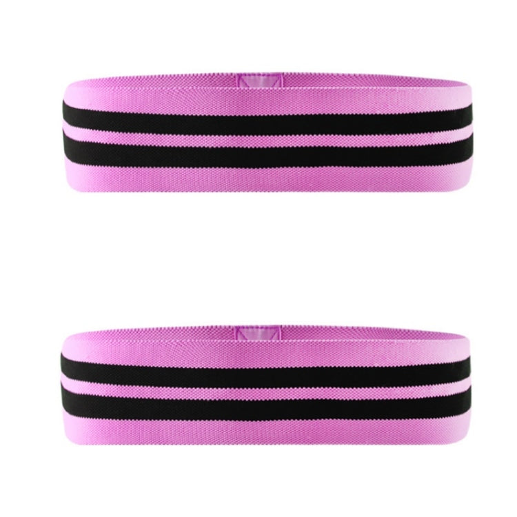 2 PCS Squat Yoga Resistance Band Squat Loop Elastic Band, Size: 76 x 8cmï¼ˆPinkï¼‰