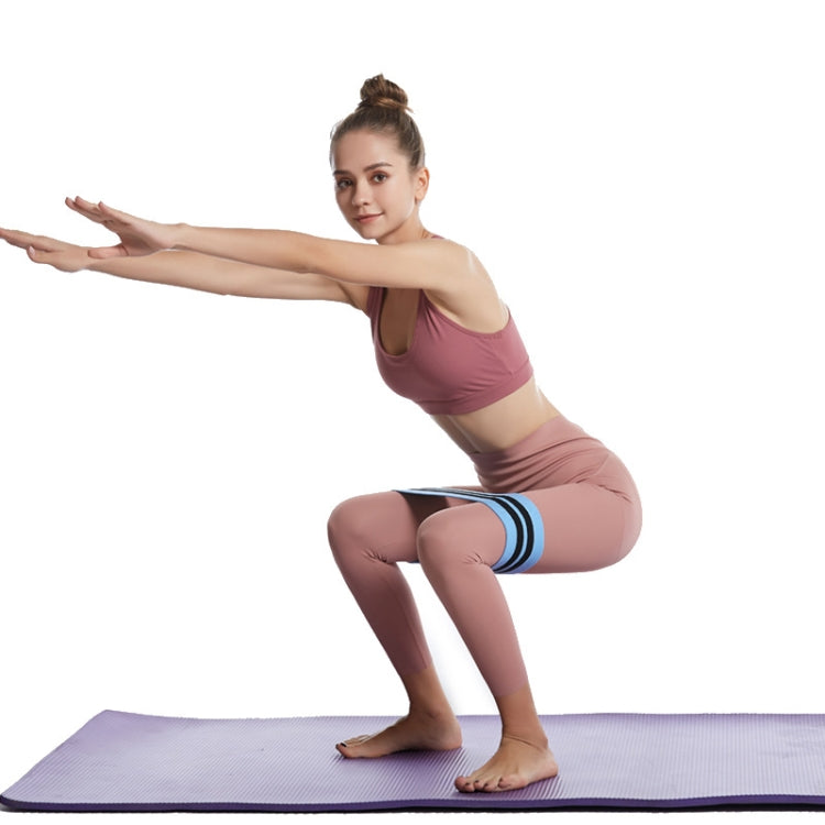 2 PCS Squat Yoga Resistance Band Squat Loop Elastic Band, Size: 86 x 8cmï¼ˆGrayï¼‰