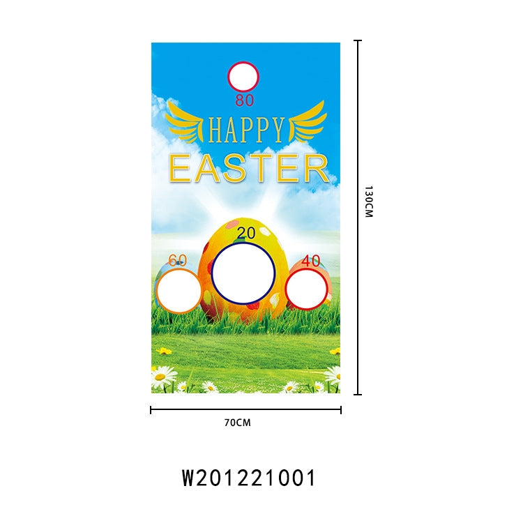 Easter Sandbag Game Flag Throwing Game Background Cloth(W201221001)
