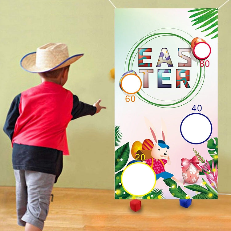 Easter Sandbag Game Flag Throwing Game Background Cloth(W201221001)