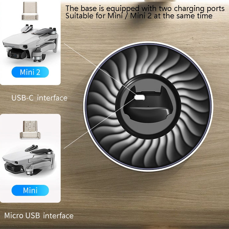 Aerial Drone Charging Base Suitable for DJI Mini / Mini 2(Black)