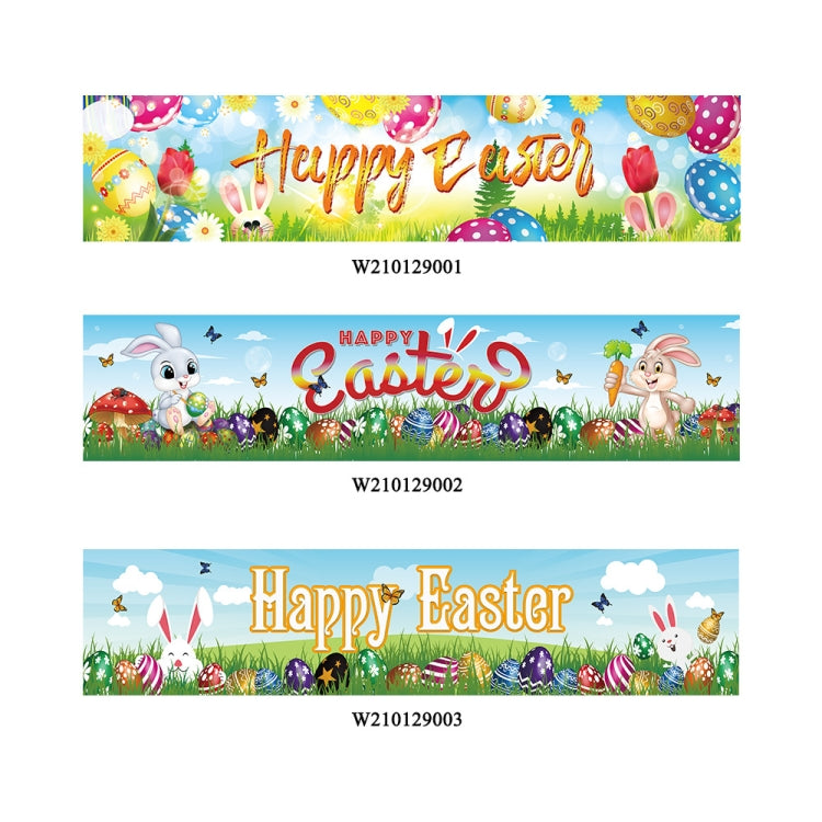 3 PCS Easter Banner Flag Holiday Decoration Banner(W210129003)