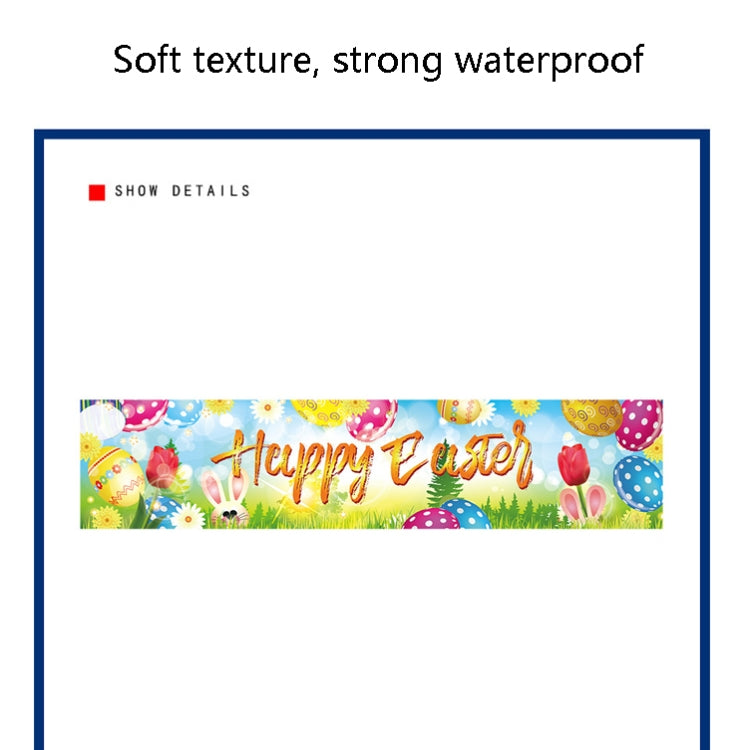 3 PCS Easter Banner Flag Holiday Decoration Banner(W210129003)