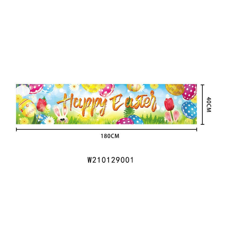 3 PCS Easter Banner Flag Holiday Decoration Banner(W210129003)