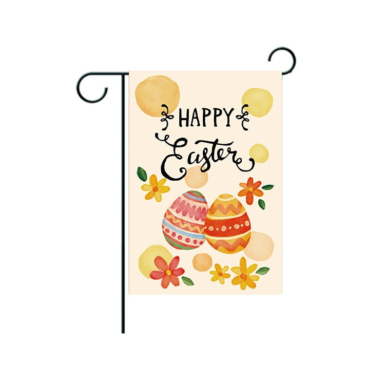 3 PCS Easter Garden Flag Banner Courtyard Garden Banner