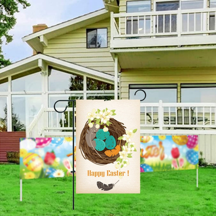 3 PCS Easter Garden Flag Banner Courtyard Garden Banner