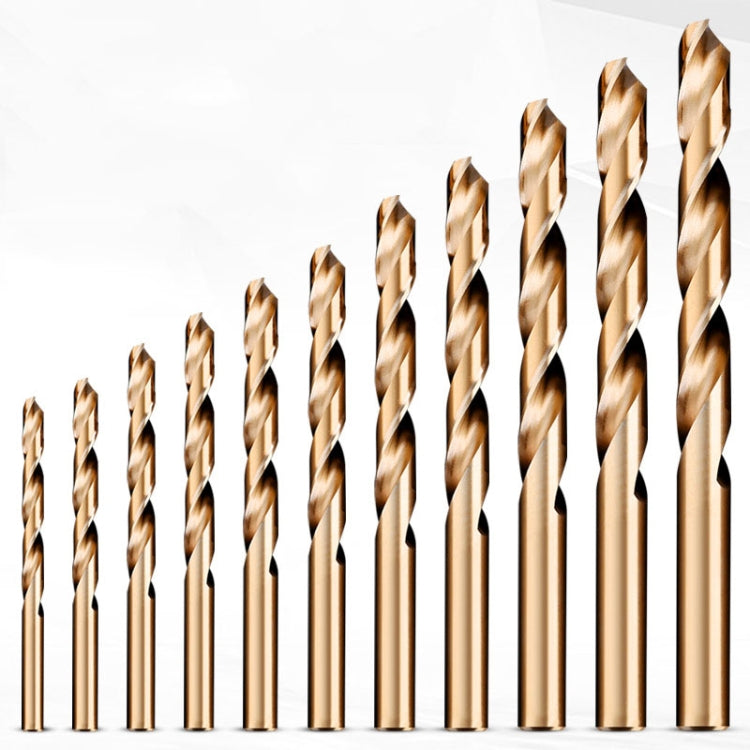 5 PCS 11.5mm 5 PCS High Speed Steel M35 Cobalt-Containing Twist Drill Fully Ground Stainless Steel Drill Bit