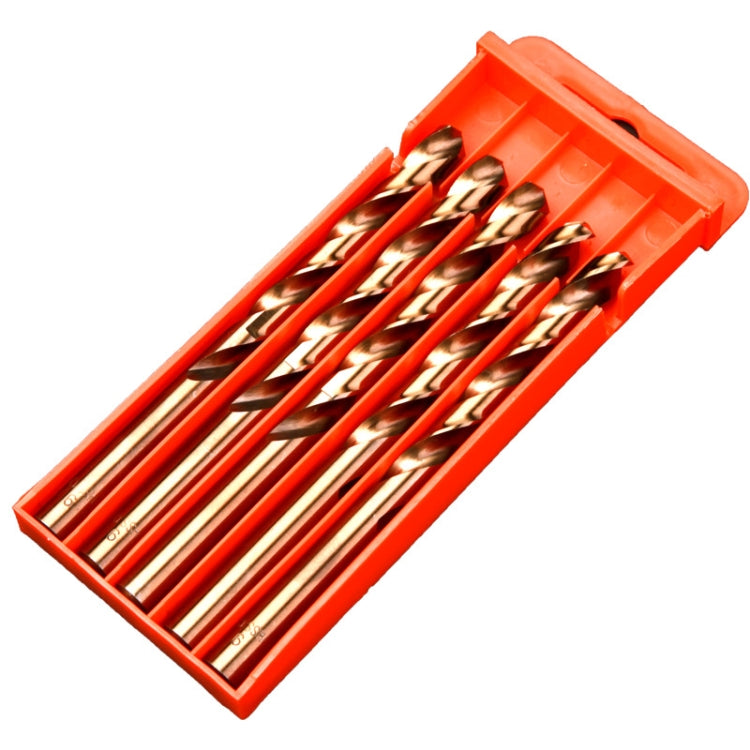 5 PCS 13.0mm 5 PCS High Speed Steel M35 Cobalt-Containing Twist Drill Fully Ground Stainless Steel Drill Bit