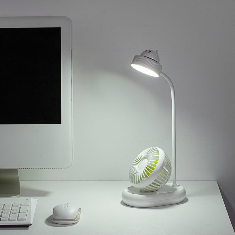 W-1003 Multi-function Creative Mute USB Charging Fan Desktop Lamp