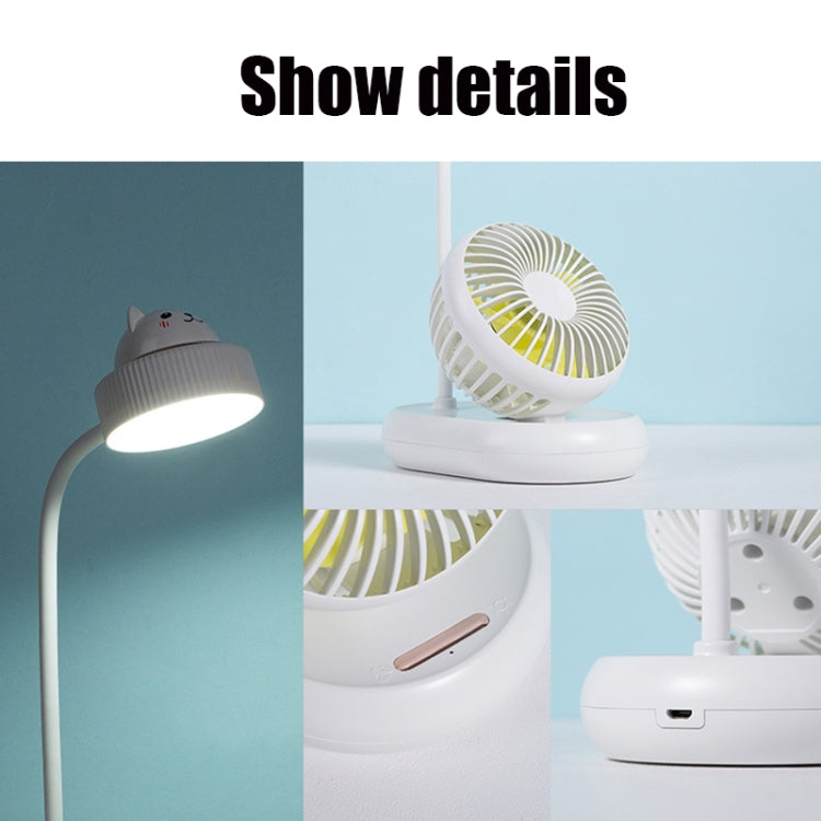 W-1003 Multi-function Creative Mute USB Charging Fan Desktop Lamp
