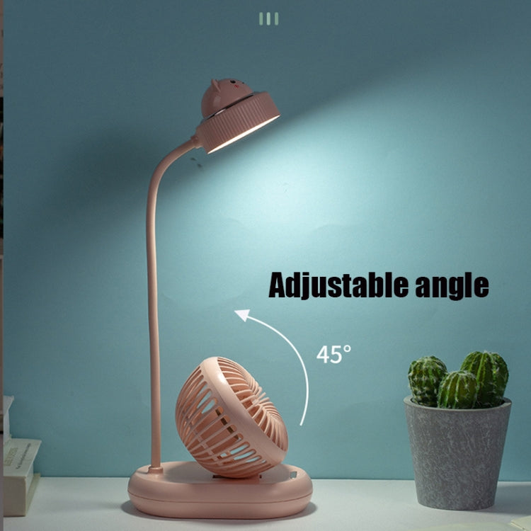 W-1003 Multi-function Creative Mute USB Charging Fan Desktop Lamp