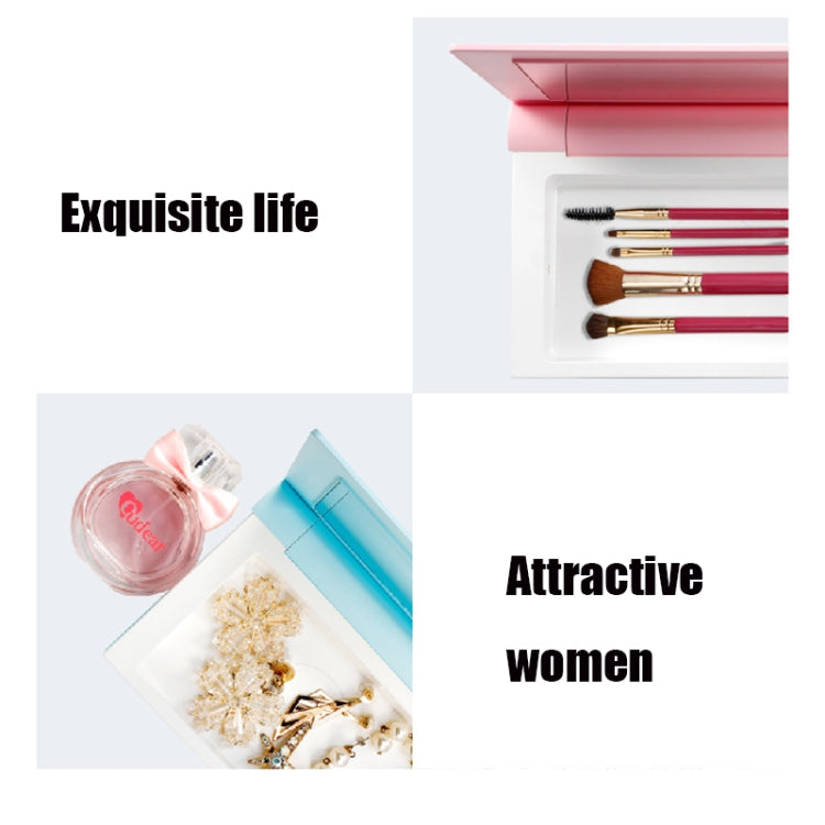UVCXD001 Smart Induction Portable Multifunctional UV Disinfection Box Sterilization Beauty Storage Box with Mirror(White)