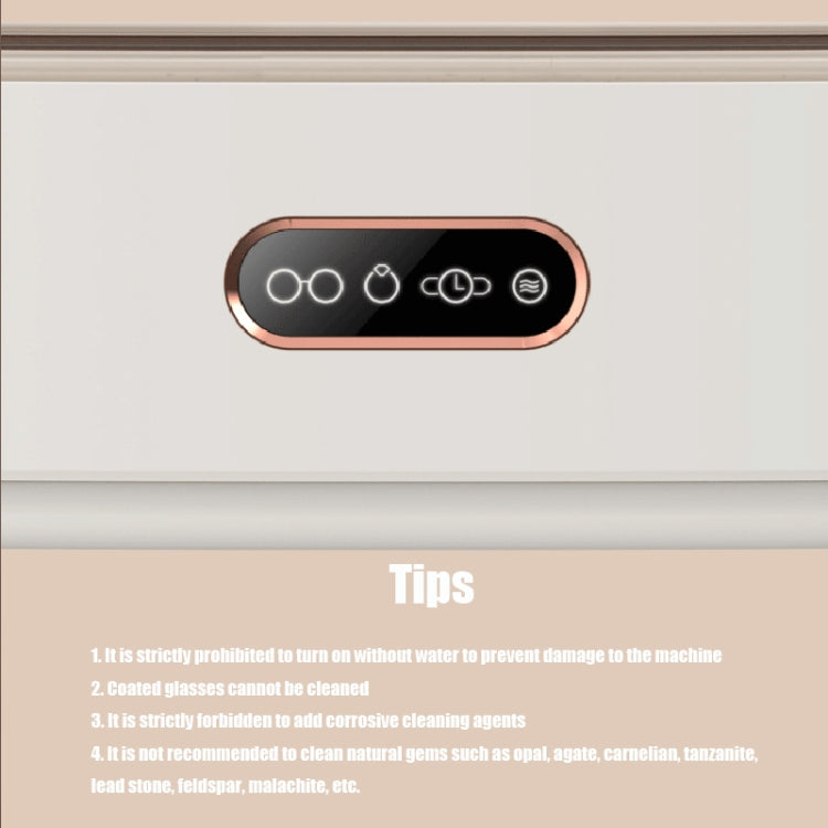 M03 Intelligent Automatic Household Small Jewelry Glasses And Watch Ultrasonic Cleaning Machine CN Plug