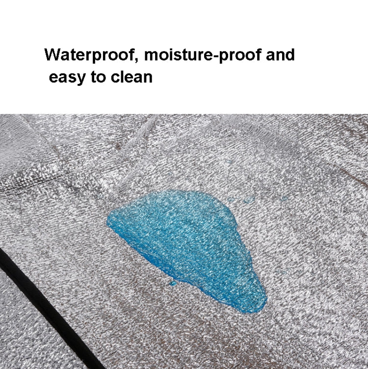 Outdoor Double-Sided Aluminum Film Moisture-Proof Mat Is Suitable For Hexagonal Tents Waterproof And Heat-Insulating Picnic Mat, Size: 208x222cm