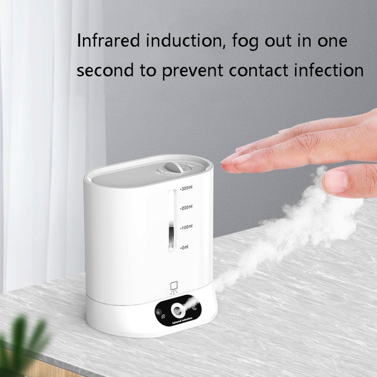 Automatic Induction Alcohol Sprayer Hand Sterilizer(Desktop Vertical White)