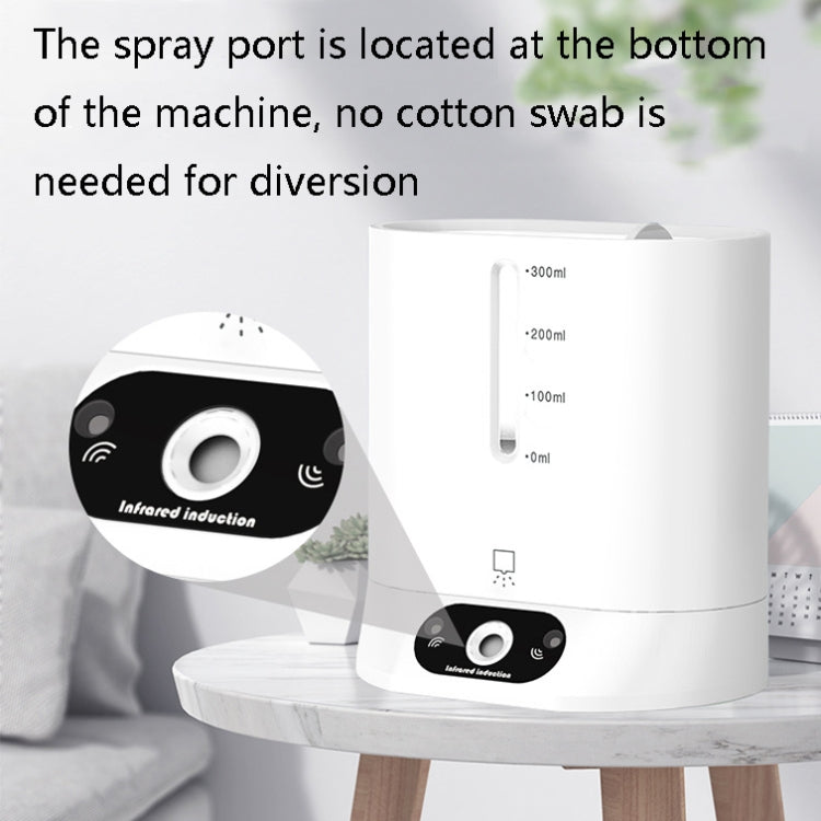 Automatic Induction Alcohol Sprayer Hand Sterilizer(Desktop Vertical White)