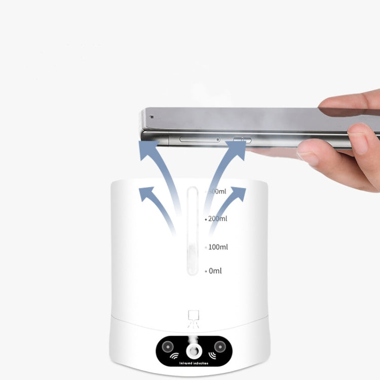 Automatic Induction Alcohol Sprayer Hand Sterilizer(Desktop Vertical White)