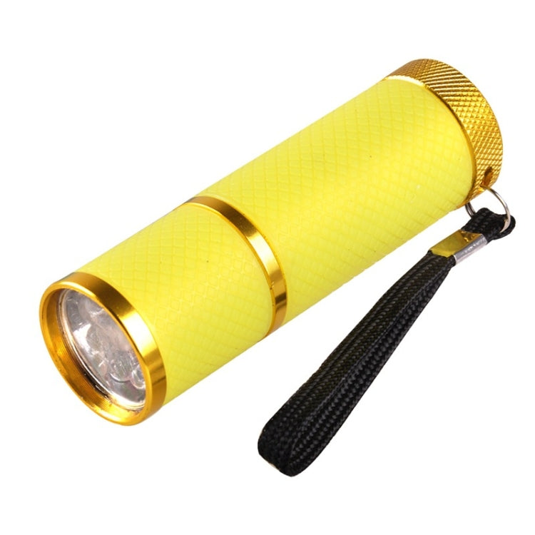 3 PCS 9 LED Nail Art Mini Flashlight Nail Polish Glue Phototherapy Lamp Mini Roast Lamp