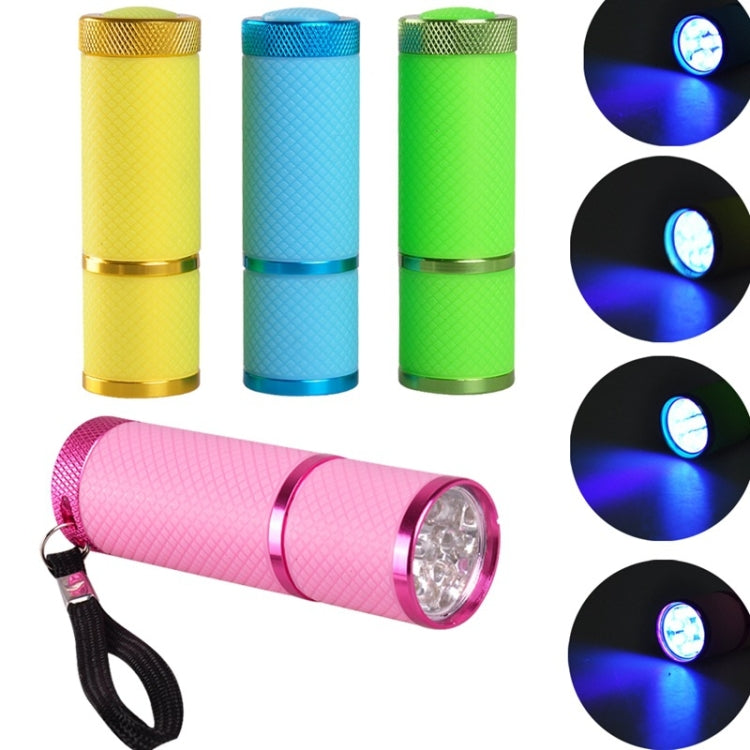 3 PCS 9 LED Nail Art Mini Flashlight Nail Polish Glue Phototherapy Lamp Mini Roast Lamp